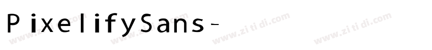 Pixelify Sans字体转换